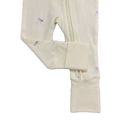 Pima Cotton Two-Way Zipper Baby Onesie