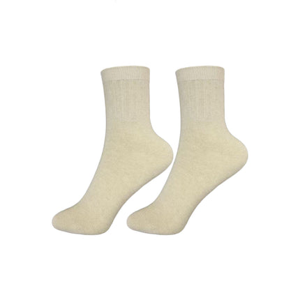 Women’s Organic Cotton Undyed Crew Socks - Natural Baby Clothing丨Pure, organic, dye-free care, cozy and gentle for babies