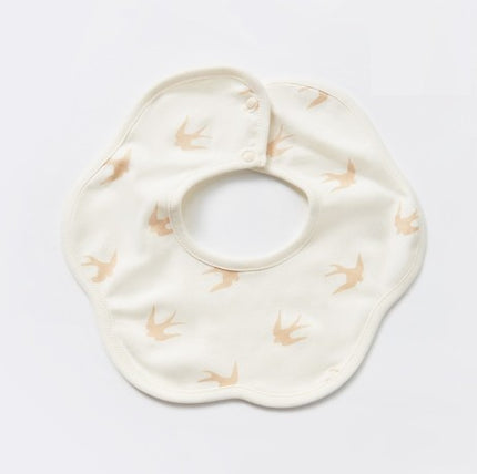 360-Degree Rotating Baby Bib with Adjustable Snaps for Easy Use - Natural Baby Clothing丨Pure, organic, dye-free care, cozy and gentle for babies