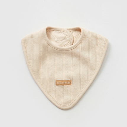 Infant Triangle Bib with Absorbent and Adjustable Design - Natural Baby Clothing丨Pure, organic, dye-free care, cozy and gentle for babies