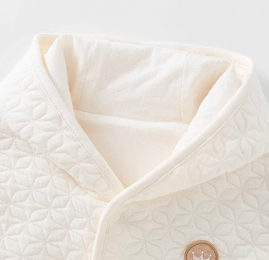 Baby Air-Layer Hooded Front-Opening Jacket