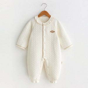 Baby Air Layer Lace-Trimmed Snap-Front Romper