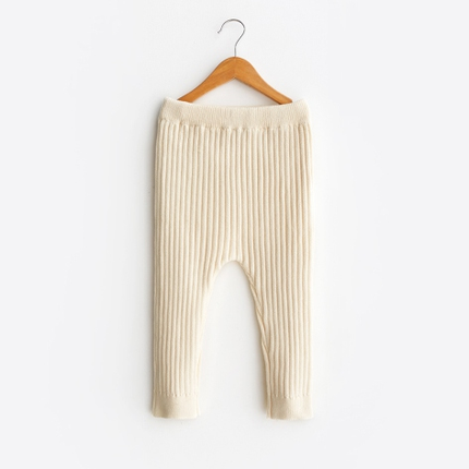 Baby Knit Pants with Soft and Stretchy Fabric for Comfort - Natural Baby Clothing丨Pure, organic, dye-free care, cozy and gentle for babies