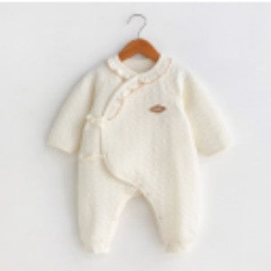 Baby Air Layer Wrap-Style Tie-Front Romper
