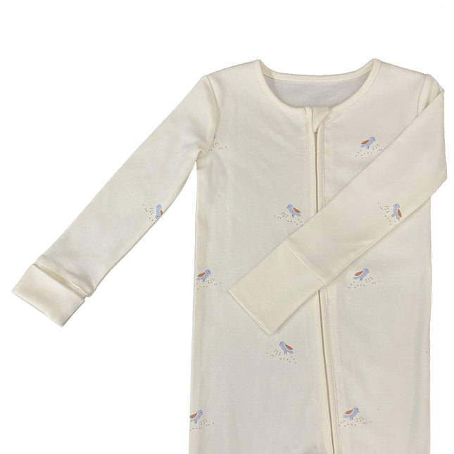Pima Cotton Two-Way Zipper Baby Onesie
