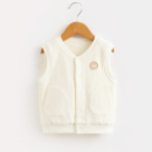 Baby Stand Collar Vest - Natural Baby Clothing丨Pure, organic, dye-free care, cozy and gentle for babies