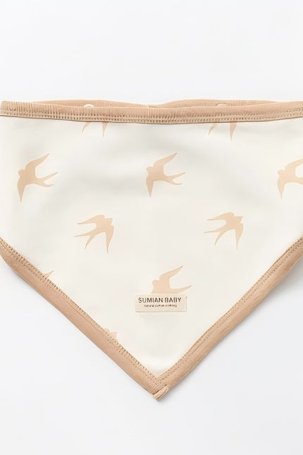 Triangle Bib with Soft Absorbent Material for Baby's Comfort - Natural Baby Clothing丨Pure, organic, dye-free care, cozy and gentle for babies