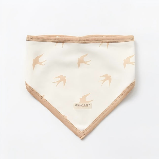 Triangle Bib with Soft Absorbent Material for Baby's Comfort - Natural Baby Clothing丨Pure, organic, dye-free care, cozy and gentle for babies