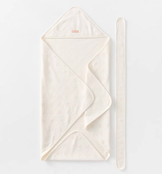 Infant Swaddle Blanket with Soft and Breathable Fabric - Natural Baby Clothing丨Pure, organic, dye-free care, cozy and gentle for babies