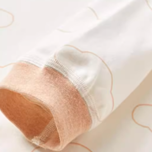 Wrap-Style Stand Collar Long Sleeve Romper - Natural Baby Clothing丨Pure, organic, dye-free care, cozy and gentle for babies