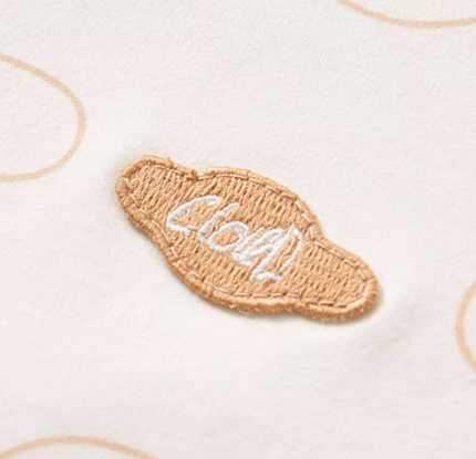 Wrap-Style Stand Collar Long Sleeve Romper - Natural Baby Clothing丨Pure, organic, dye-free care, cozy and gentle for babies