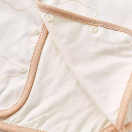 Newborn Cotton Vest - Belly Warmer Cardigan - Natural Baby Clothing丨Pure, organic, dye-free care, cozy and gentle for babies