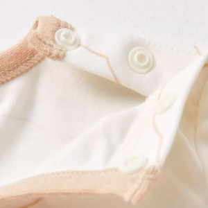 Round Neck Shoulder-Snap Bodysuit Set - Natural Baby Clothing丨Pure, organic, dye-free care, cozy and gentle for babies