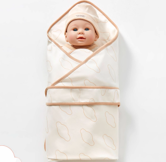 Newborn Swaddle Blanket - Natural Baby Clothing丨Pure, organic, dye-free care, cozy and gentle for babies