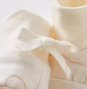 Newborn Mittens & Booties Set - Natural Baby Clothing丨Pure, organic, dye-free care, cozy and gentle for babies