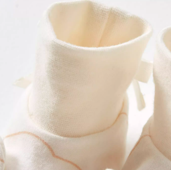 Newborn Mittens & Booties Set - Natural Baby Clothing丨Pure, organic, dye-free care, cozy and gentle for babies