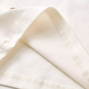 Lace Trim Round Neck Bodysuit - Natural Baby Clothing丨Pure, organic, dye-free care, cozy and gentle for babies