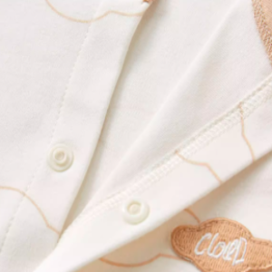 Baby Long Sleeve Sleep Gown - Natural Baby Clothing丨Pure, organic, dye-free care, cozy and gentle for babies