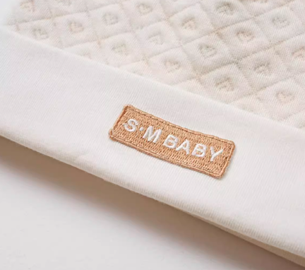 Heart Pattern Air Layer Thermal Newborn Hat - Natural Baby Clothing丨Pure, organic, dye-free care, cozy and gentle for babies