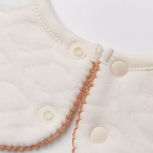 Heart Pattern Air Layer 360° Drool Bib - Natural Baby Clothing丨Pure, organic, dye-free care, cozy and gentle for babies