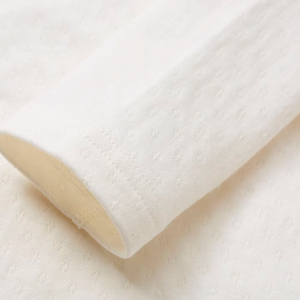 Bamboo Cotton Tie-Sleeve Romper - Natural Baby Clothing丨Pure, organic, dye-free care, cozy and gentle for babies