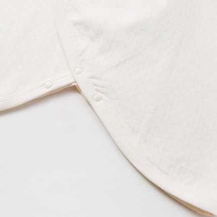 Bamboo Cotton Tie-Sleeve Romper - Natural Baby Clothing丨Pure, organic, dye-free care, cozy and gentle for babies