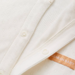 Bamboo Cotton Snap-Front Romper - Natural Baby Clothing丨Pure, organic, dye-free care, cozy and gentle for babies