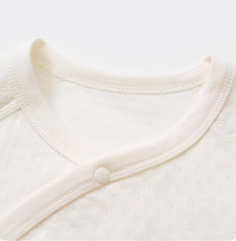 Bamboo Cotton Long Sleeve Sleep Gown - Natural Baby Clothing丨Pure, organic, dye-free care, cozy and gentle for babies