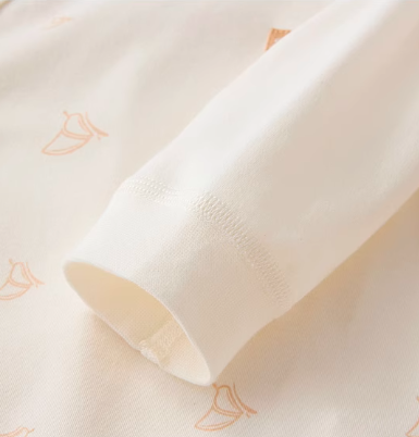 Wrap-Style Tie-Front Baby Bodysuit - Natural Baby Clothing丨Pure, organic, dye-free care, cozy and gentle for babies