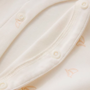 Baby Peter Pan Collar Wrap-Style Romper - Natural Baby Clothing丨Pure, organic, dye-free care, cozy and gentle for babies