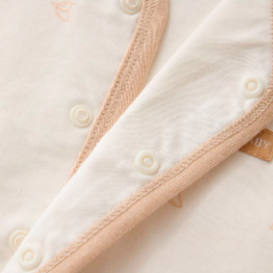 Double-Layer Cotton Baby Vest - Natural Baby Clothing丨Pure, organic, dye-free care, cozy and gentle for babies