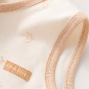 Double-Layer Cotton Baby Vest - Natural Baby Clothing丨Pure, organic, dye-free care, cozy and gentle for babies