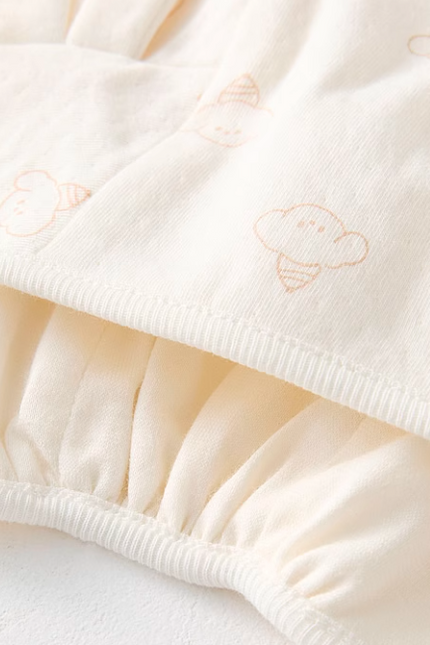 Newborn Tie-Closure Baby Hat - Natural Baby Clothing丨Pure, organic, dye-free care, cozy and gentle for babies