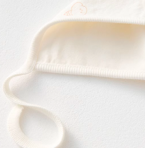 Newborn Tie-Closure Baby Hat - Natural Baby Clothing丨Pure, organic, dye-free care, cozy and gentle for babies