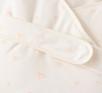 Quilted Swaddle Wrap for Newborns - Natural Baby Clothing丨Pure, organic, dye-free care, cozy and gentle for babies