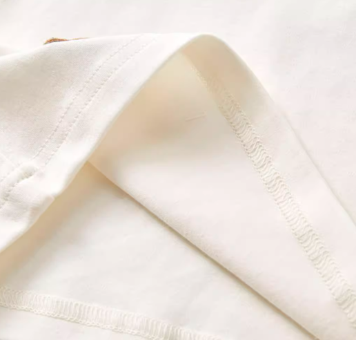 Baby Lace Trim Round Neck Bodysuit - Natural Baby Clothing丨Pure, organic, dye-free care, cozy and gentle for babies