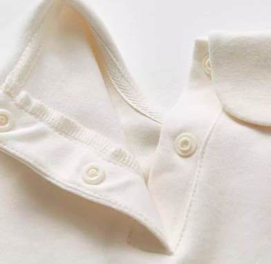 Baby Peter Pan Collar Bodysuit - Natural Baby Clothing丨Pure, organic, dye-free care, cozy and gentle for babies