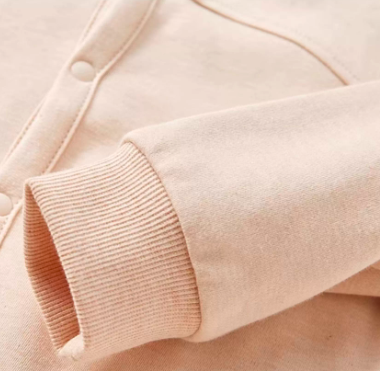 Light Brown Hooded Jacket - Natural Baby Clothing丨Pure, organic, dye-free care, cozy and gentle for babies