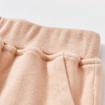 Baby Double-Layer Cuffed Pants - Natural Baby Clothing丨Pure, organic, dye-free care, cozy and gentle for babies
