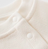 Baby Shoulder-Snap Hoodie - Natural Baby Clothing丨Pure, organic, dye-free care, cozy and gentle for babies