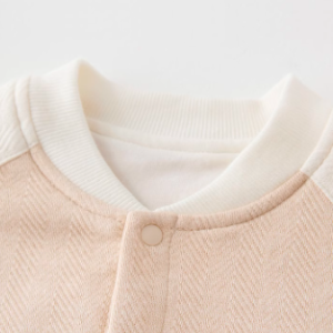 Baby Baseball Jacket - Natural Baby Clothing丨Pure, organic, dye-free care, cozy and gentle for babies