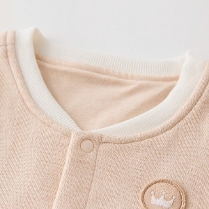 Baby Stand Collar Vest - Natural Baby Clothing丨Pure, organic, dye-free care, cozy and gentle for babies