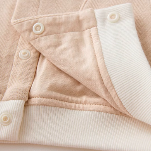 Baby Stand Collar Vest - Natural Baby Clothing丨Pure, organic, dye-free care, cozy and gentle for babies