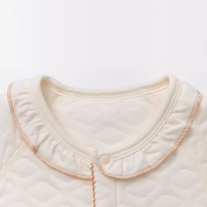 ベビーエアレイヤー レーストリム スナップフロント ロンパース