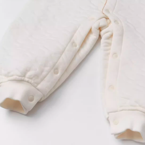 Baby Air Layer Lace-Trimmed Snap-Front Romper