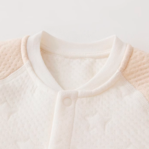 ベビーエアレイヤースタンドカラーフルフロントオープンロンパース