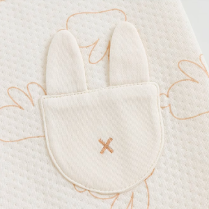 Rabbit Print Air Layer Peter Pan Collar Romper