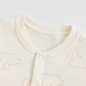 Rabbit Print Air Layer Full Front-Opening Set