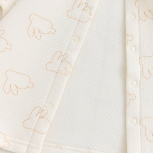 Rabbit Print Air Layer Full Front-Opening Set