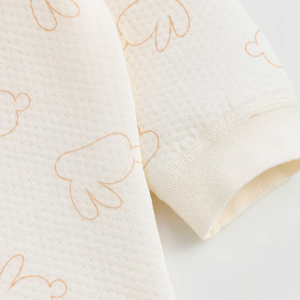 Rabbit Print Air Layer Full Front-Opening Set